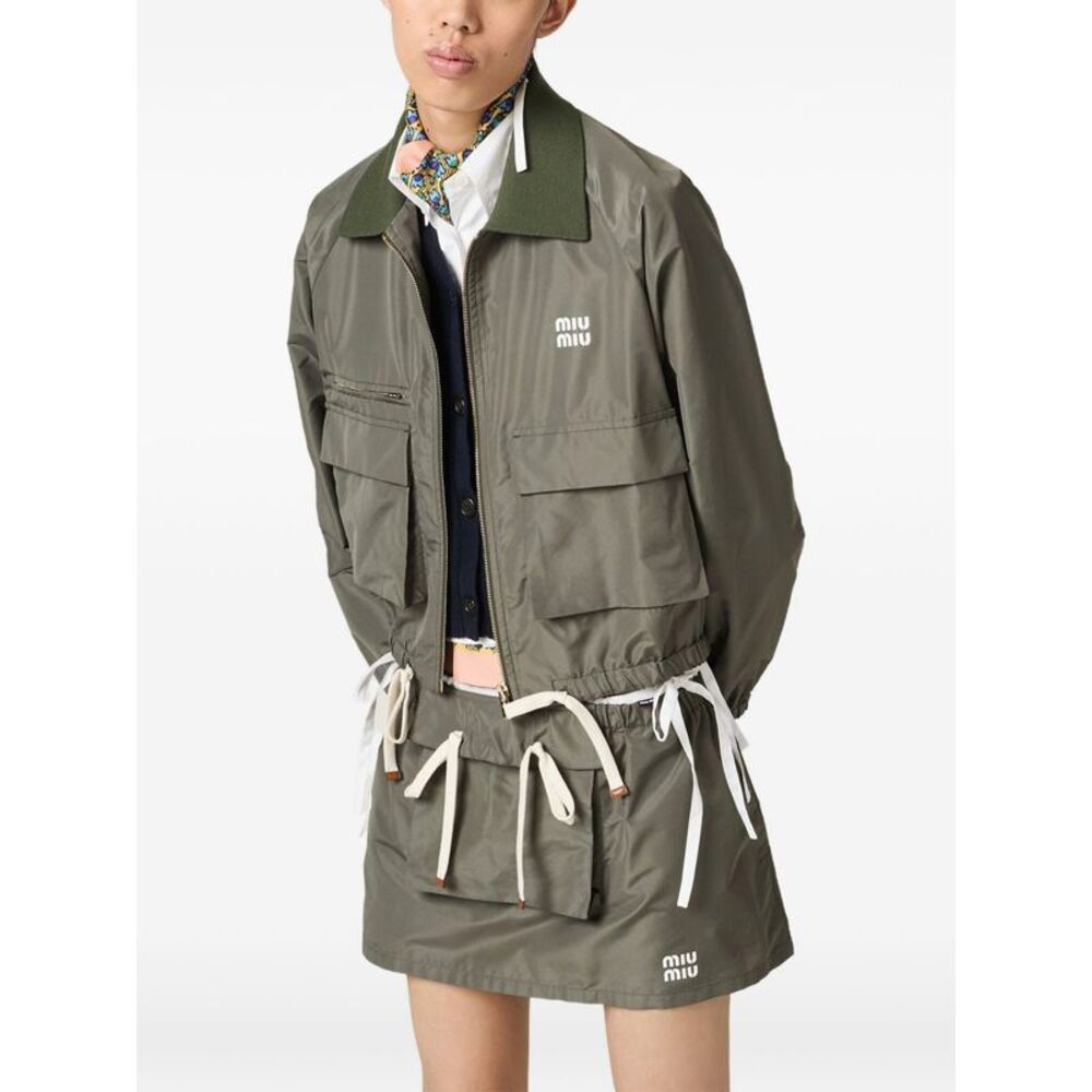 Miu Miu Women Zipped Blouson Jacket - Picture 5 of 6